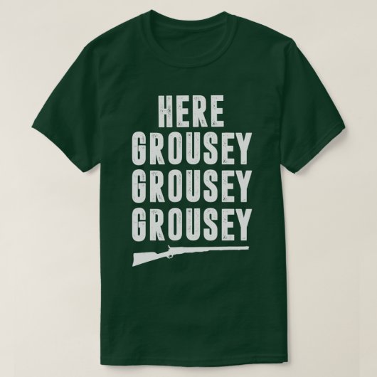 T-shirt Chasse de Grouse pour Hommes Drôle Chasseur de Hoo (Design devant)