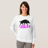 T-SHIRT CHASSE DE VERRAT DE FILLE (Devant entier)