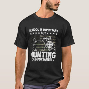 T-shirt Chasse Deer Buck Chasse Patriotique Chasseur Long