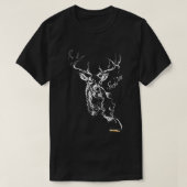 T-shirt Chasse Deer Smoke Bullet Smoke em Chasse Deer Smok (Design devant)