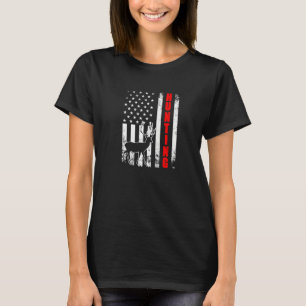 T-shirt Chasse Drapeau Américain Usa Patriotique Fier Drôl
