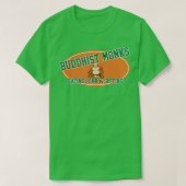 T-shirt Chasse D'Université Moines Bouddhistes Mangeant La (Design devant)