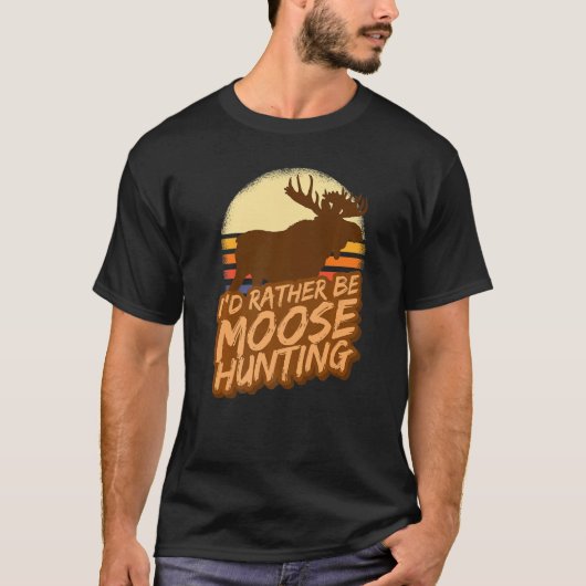 T-shirt Chasse en plein air Camping Personnes Chasseur Moo (Devant)