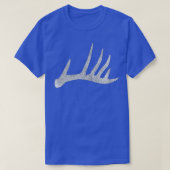 T-shirt Chasse en rack en Shed Antler de cerf blanc (Design devant)