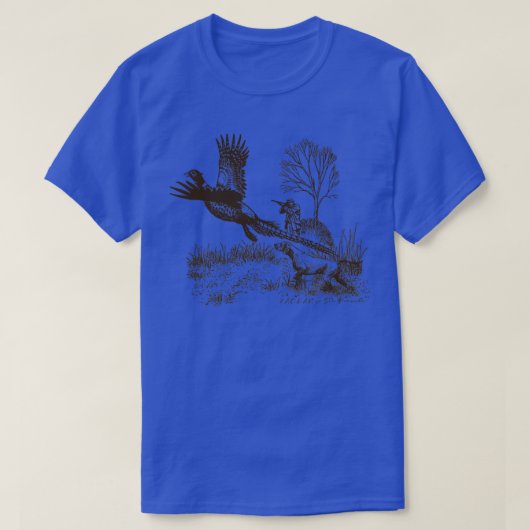 T-shirt Chasse faisan avec GSP (Design devant)