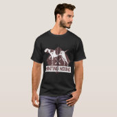 T-shirt Chasse Hound Chasse Qualifié Chiens Zip (Devant entier)