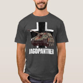 T-shirt Chasse Jagdpanther Panther chasse allemande char (Devant)