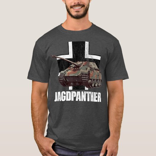 T-shirt Chasse Jagdpanther Panther chasse allemande char (Devant)