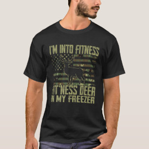 T-shirt Chasse Je suis dans Fitness Deer Congélateur Drôle