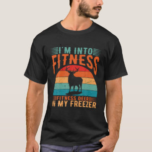 T-shirt Chasse Je suis dans Fitness Deer Freezer Funny Hun
