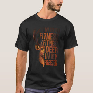 T-shirt Chasse Je suis dans Fitness Deer Freezer Funny Hun