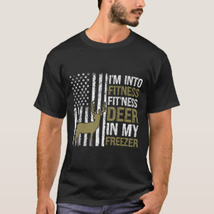T-shirt Chasse Je suis dans la condition physique Cerf dan