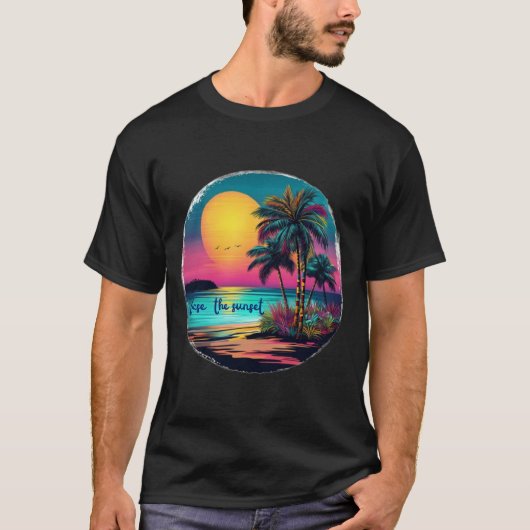 T-shirt Chasse le soleil (Devant)