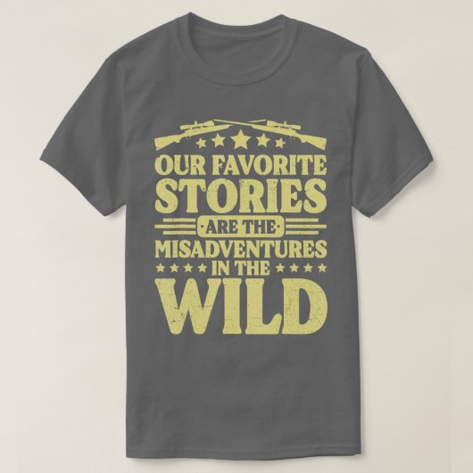 T-shirt Chasse Nos Histoires Favorites Chasse Aux Cerfs 1 (Design devant)