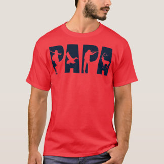 T-shirt Chasse Papa Père Drôle Papa Humour Pour Hommes Hus