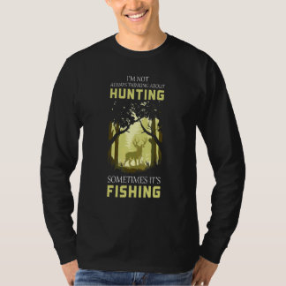 T-shirt Chasse parfois pêche Chasseurs Pêcheur