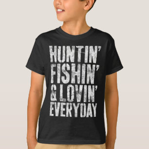 T-shirt Chasse Pêche Aimant Chaque Jour Chasseur Pêcheur