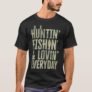 T-shirt Chasse Pêche Aimant chaque jour- Fête des pères