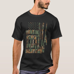 T-shirt Chasse Pêche Aimant Quotidien Chasse Aux Cerfs Amé