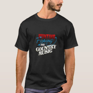 T-shirt Chasse Pêche et Musique Country Adolescent Garçon