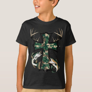 T-shirt Chasse Pêche Foi - Chasseur Pêcheur Chrétien