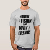 T-shirt Chasse, pêche quotidienne (Devant)