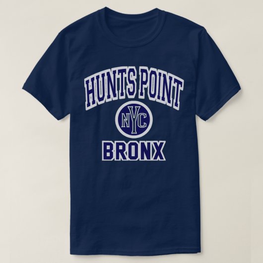 T-shirt Chasse Point Bronx Nyc Varsity Style 2 (Design devant)
