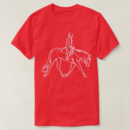 T-shirt Chasse Siège Anglais Équitation Rider Équitation É (Design devant)