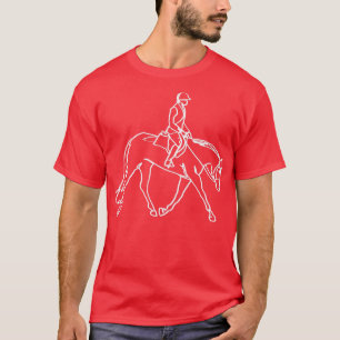 T-shirt Chasse Siège Anglais Équitation Rider Équitation É
