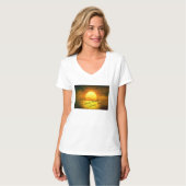 T-shirt Chasser les couchers de soleil, Attraper les rêves (Devant entier)