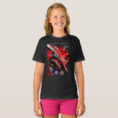 T-shirt chasseur à réaction CF-18 Hornet de l'Aviation roy (Devant entier)