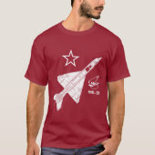 T-shirt Chasseur à réaction russe de Mig-21 Fishbed (Devant)