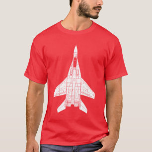 T-shirt Chasseur à réaction russe du point d'appui Mig-2