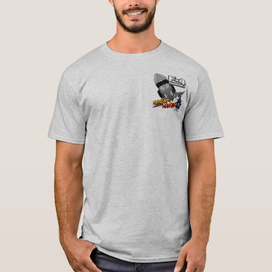 T-shirt Chasseur affamé fait sur commande (Devant)