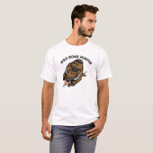 T-shirt Chasseur blanc de sanglier (Devant entier)