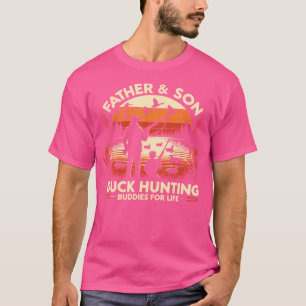 T-shirt Chasseur de canard Père Fils sauvagine Boue de Cha