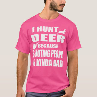 T-shirt Chasseur de cerfs Drôle Chasseur de canard tiré