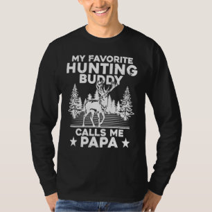T-shirt Chasseur de cerfs Mon meilleur ami de chasse m'app