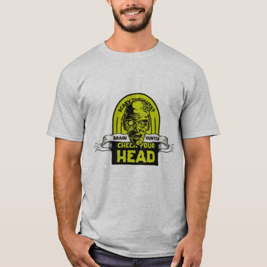 T-shirt chasseur de cerveau (Devant)