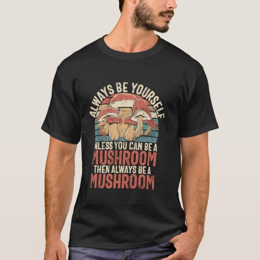 T-shirt Chasseur de champignons Retro Champignons Lover Co (Devant)
