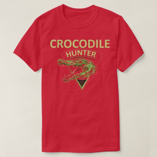 T-shirt Chasseur de crocodile Chasseur de reptiles (Design devant)