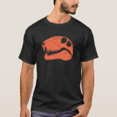 T-shirt Chasseur de fossiles du crâne Dimetrodon (Devant)
