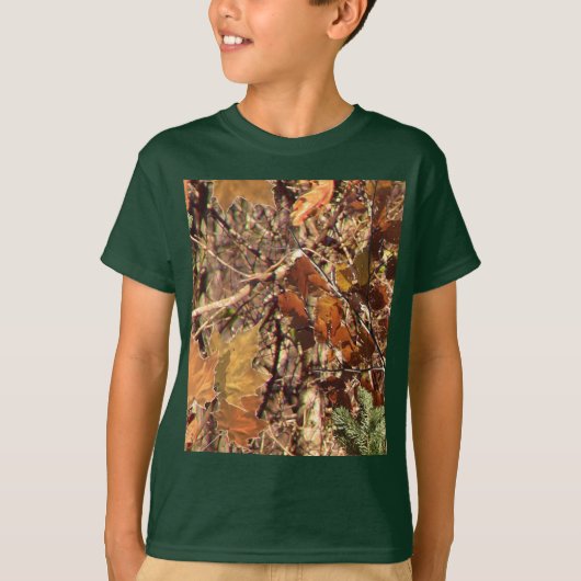 T-shirt Chasseur de la nature Automne Camouflage peinture  (Devant)