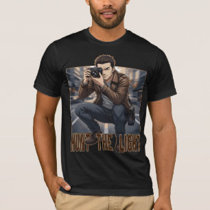 T-shirt Chasseur de Lumière Photographe Professionnel Vint