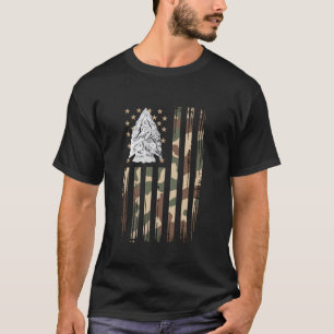 T-shirt Chasseur de pointes de flèche Drapeau américain Ch