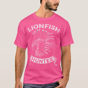 T-shirt Chasseur de poisson de Lion drôle Lion Poisson Lov