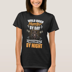T-shirt Chasseur De Sangliers Humour De Chasse De Cochon P