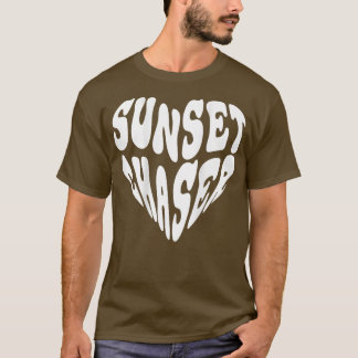 T-shirt Chasseur de soleil humeur coeur dire habillement e
