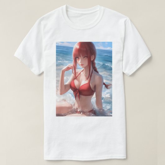 T-shirt Chasseur de tête maillot de bain 34 (Design devant)