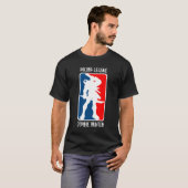 T-shirt CHASSEUR de ZOMBI de LIGUE - noir (Devant entier)